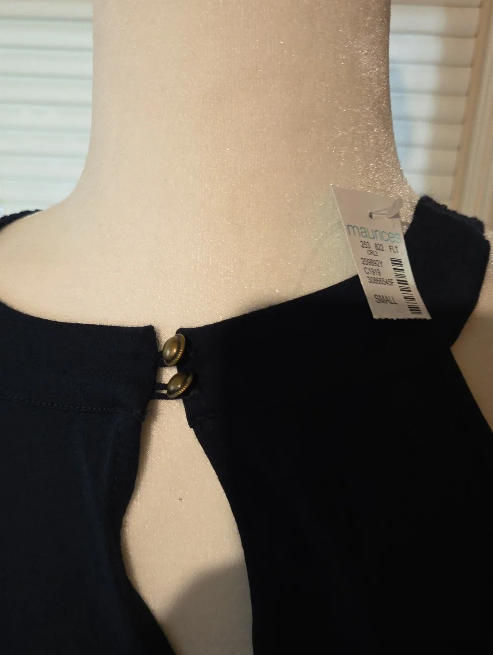 NWT Maurices Lacy Dress Tank Top Womens Small